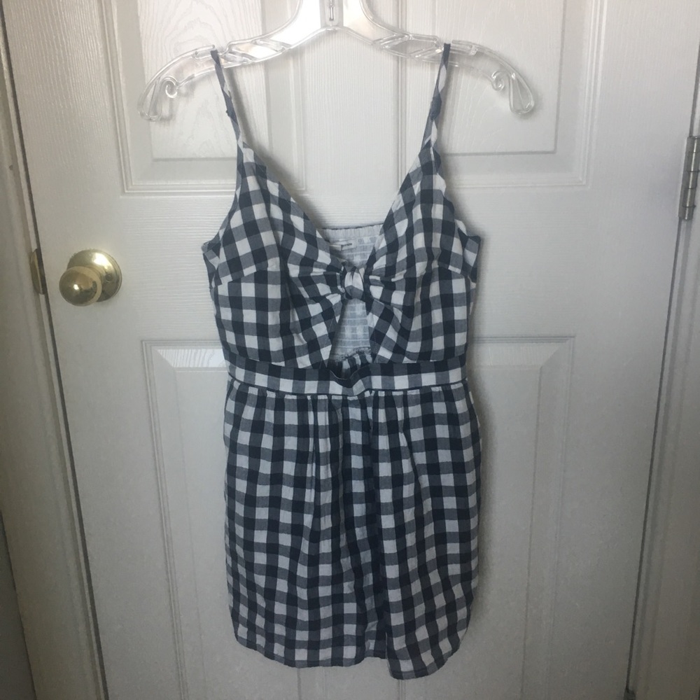 blue/white romper